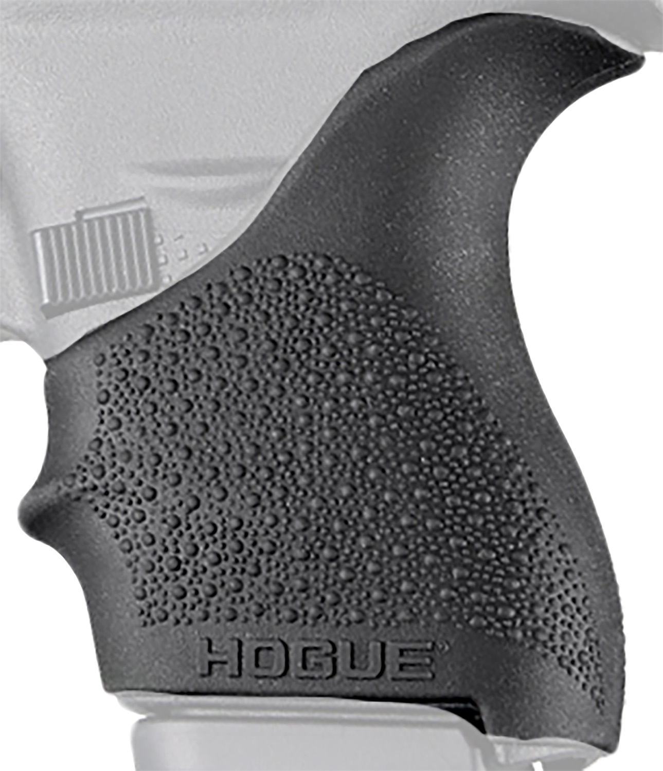 Hogue 18200 HandAll Beavertail Grip Sleeve Textured Black Rubber for Glock 42, 43