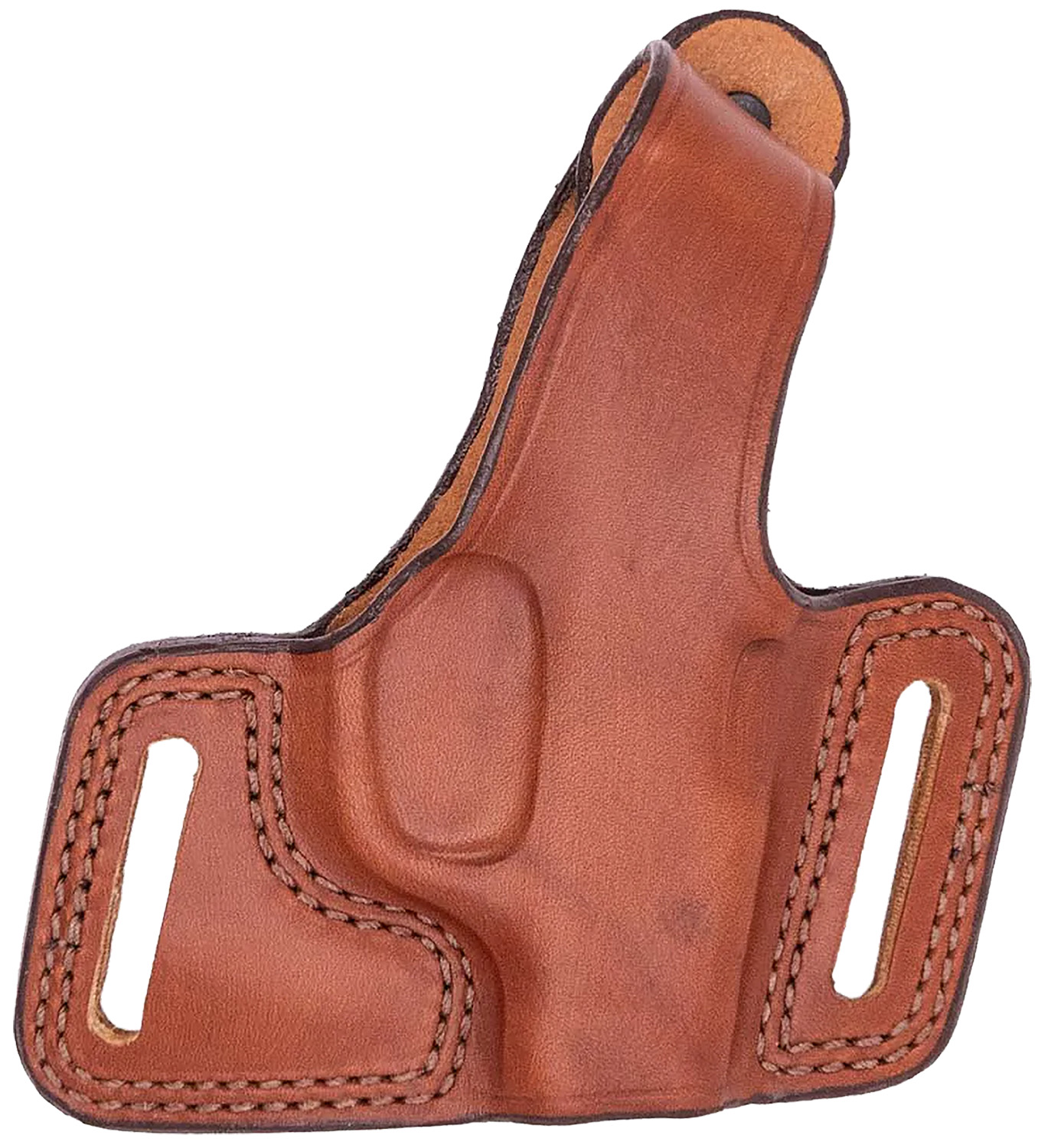 Bianchi 12843 Black Widow Belt Slide Holster for Browning Hi-Power, Colt Commander, Springfield 1911-A1 - Tan Leather, Right Hand