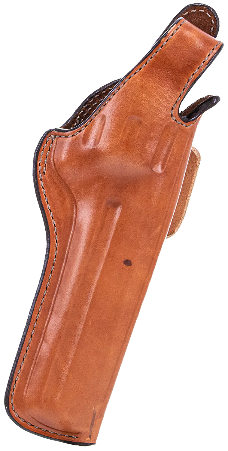 Bianchi 5BHL Thumbsnap Belt Holster for S&W J Frame/Taurus 85/Charter Arms Undercover - Tan Leather, Right Hand, Hi-Ride Design