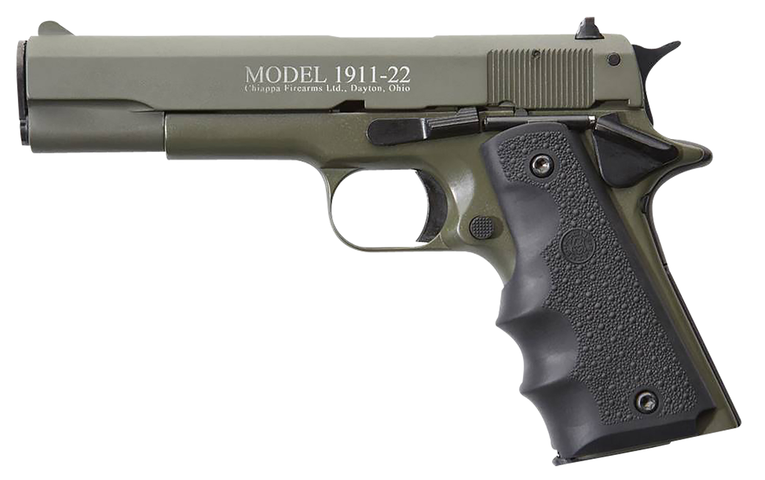 Chiappa Firearms 401121 1911-22 22 LR 10+1 5" OD Green Serrated Steel...-img-0