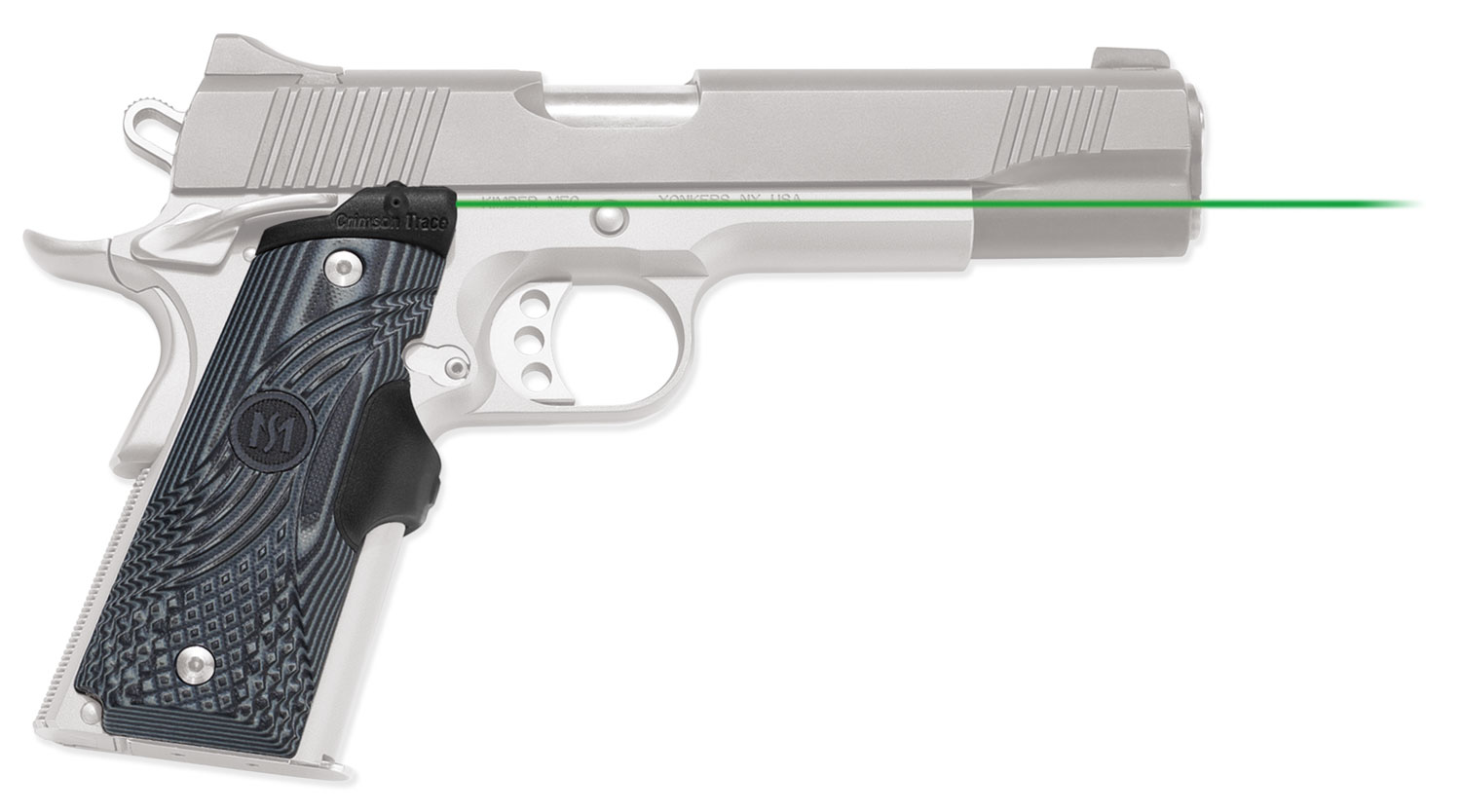 Crimson Trace 01-5520-1 LG-904G Lasergrips Green Laser for 1911 Full Size - Crimson Trace Corporation - 0.50" AT 50 FT
