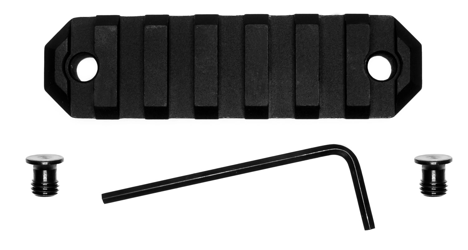Grovtec USA Inc. Rail Section KEYMOD 3" 7 Slot Aluminum Black
