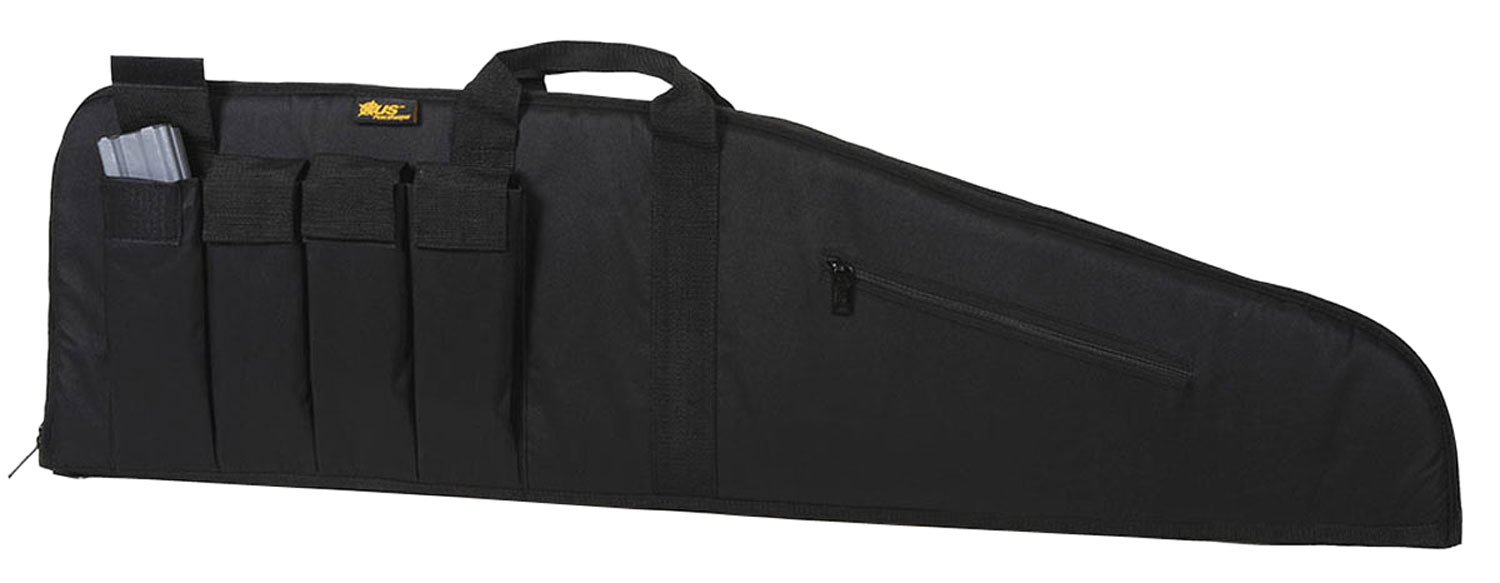 US PeaceKeeper P20035 MSR Case Water Resistant Black 600D Polyester w/ Brushed Tricot Liner 2 Padding & Lockable Zippers
