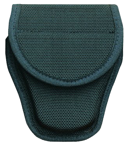 Bianchi 17390 7300 Covered Handcuff Case Standard Linked Handcuffs Accumold Black Basketweave 2.25 Hook & Loop