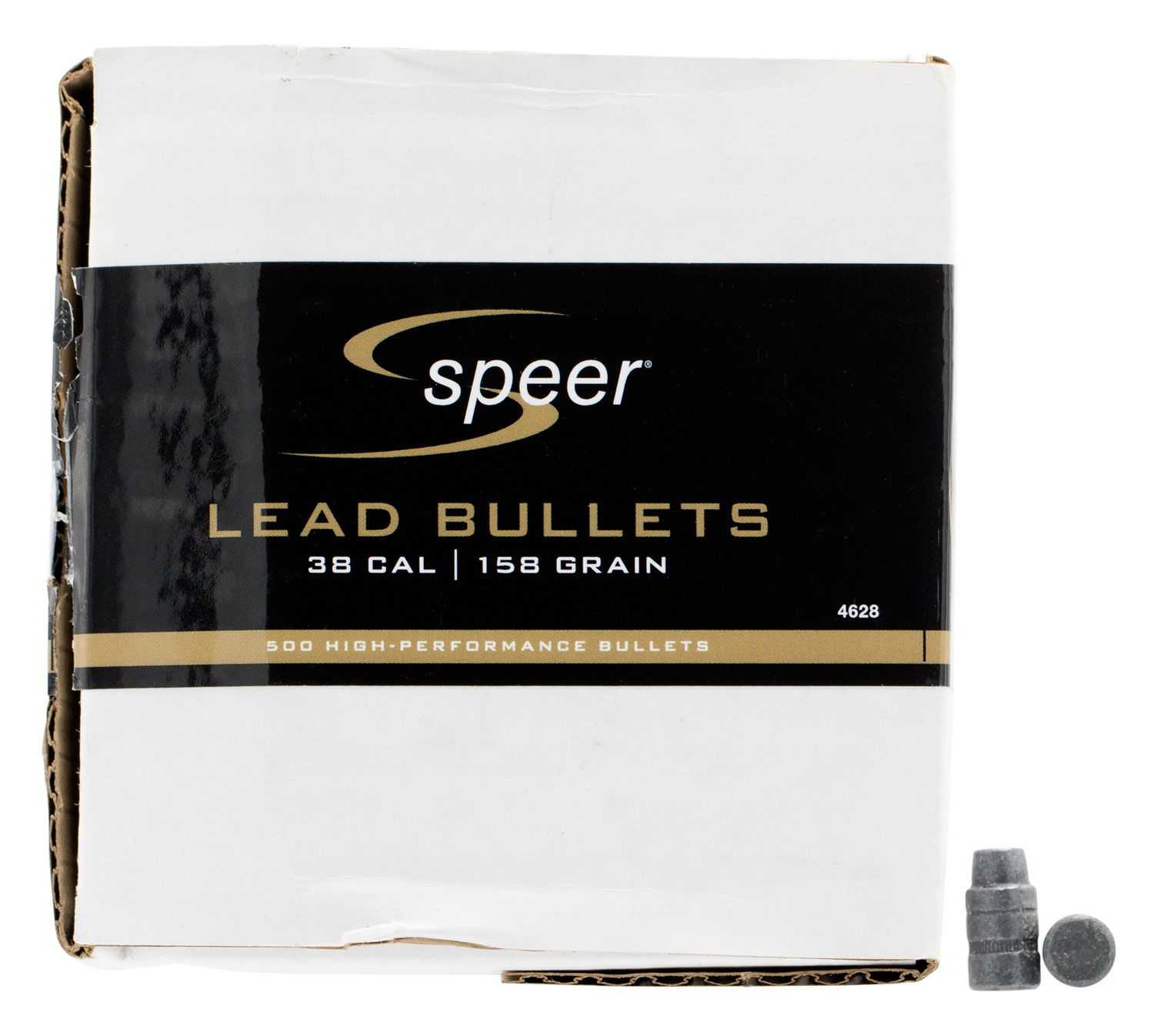 Speer 4628 .38 Cal 158gr LSWCHP Bullets 500ct