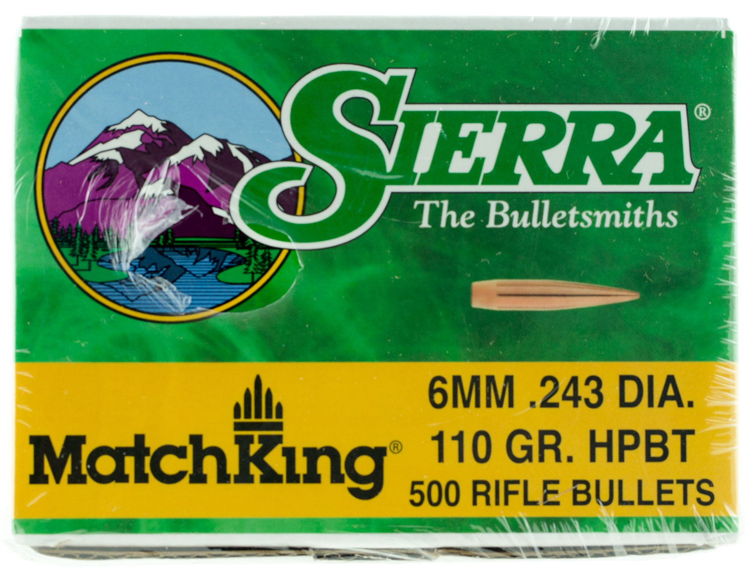 Sierra 1575C MatchKing 6mm 110gr Hollow Point Boat Tail 500/Box