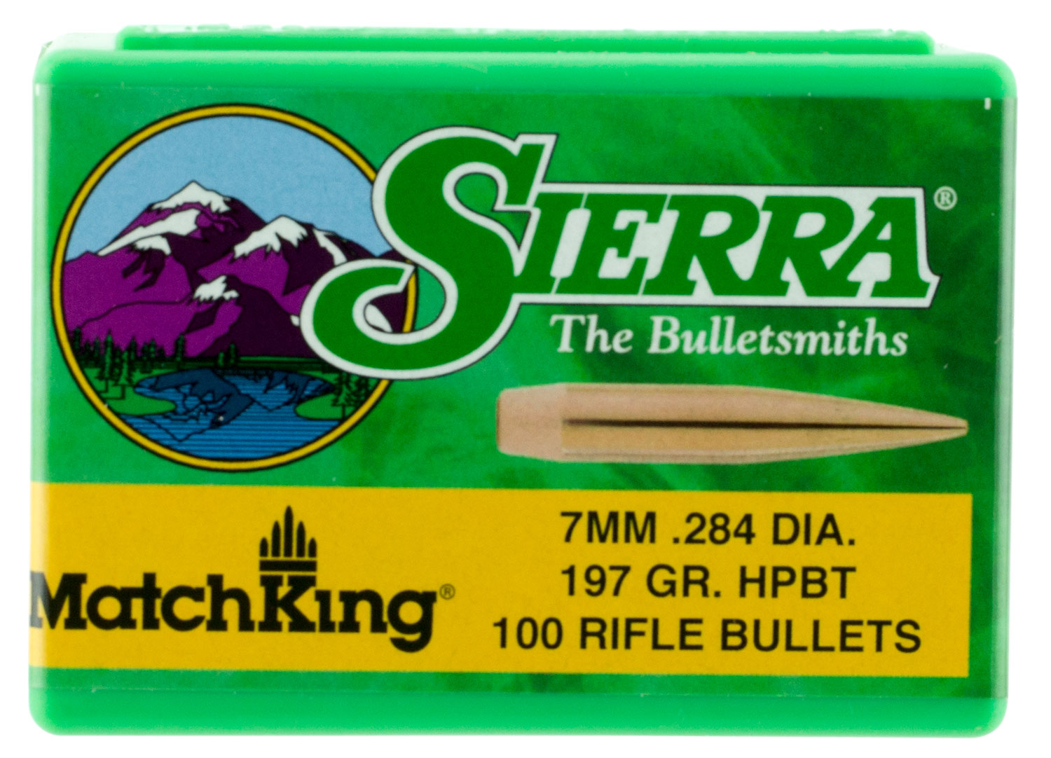 Sierra 1997 MatchKing 7mm 197gr HPBT Bullets 100/Box