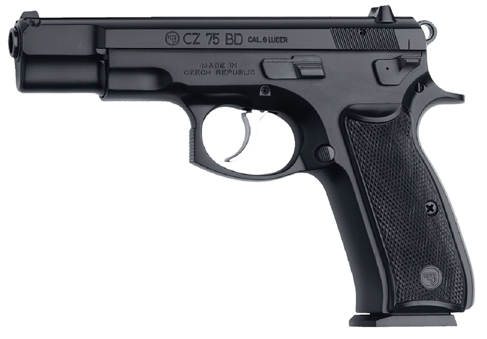 CZ-USA 01130 CZ 75 BD *CA Compliant 9mm Luger 10+1 4.60" Black Steel...-img-0