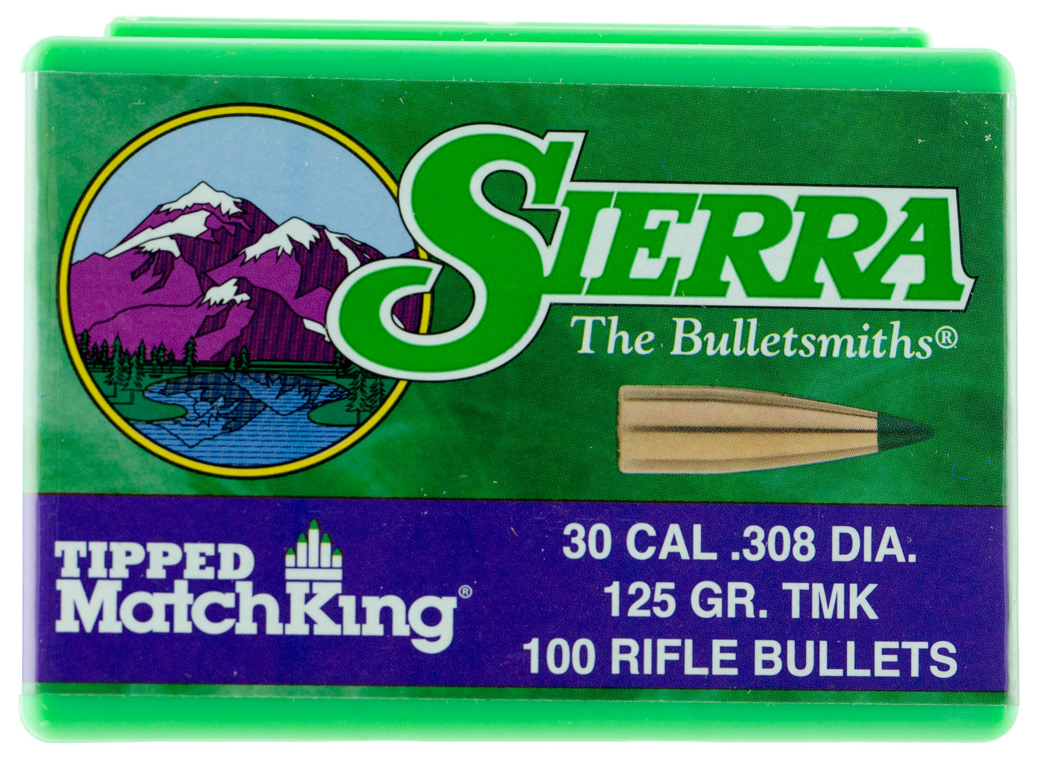 Sierra Tipped MatchKing 7725 .30 Caliber 125 Grain 100 Count Bullets