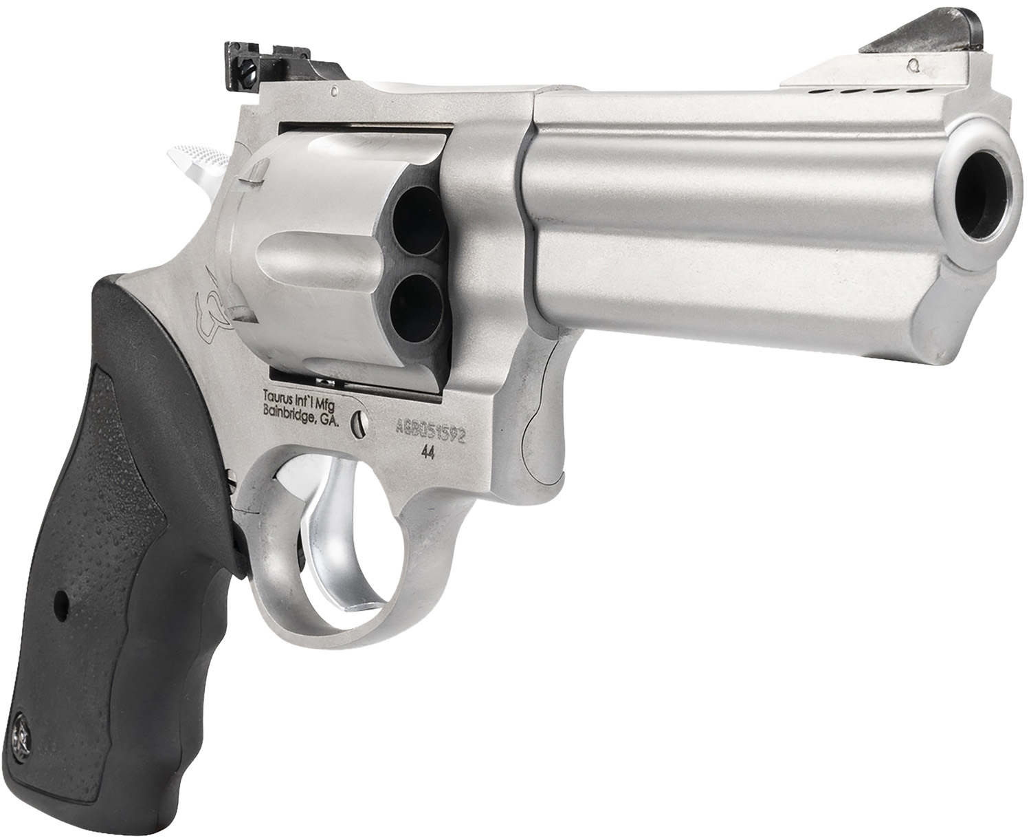 Taurus 44 Magnum Revolver 4 in. Matte Stainless 6-Shot Ported - Superb Big-Bore All-Rounder 2 Taurus 44 Magnum Revolver 4 in. Matte Stainless 6-Shot Ported - Superb Big-Bore All-Rounder - Image 2