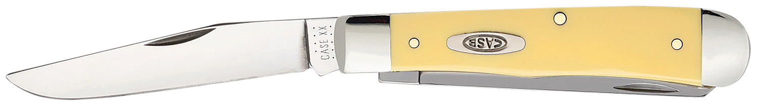 Case Yellow Synthetic CV Trapper Knife 4-1/8" 00161 - Case Cutlery - CLIP POINT/SPEY