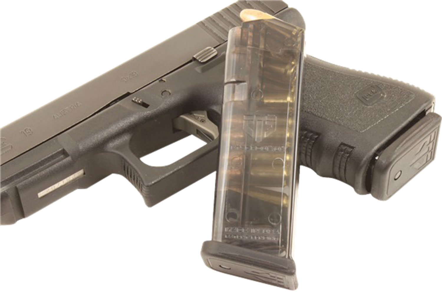 Elite Tactical Systems 9mm Glock 19 Magazine - 10-Round Polymer Smoke GLK-19-10