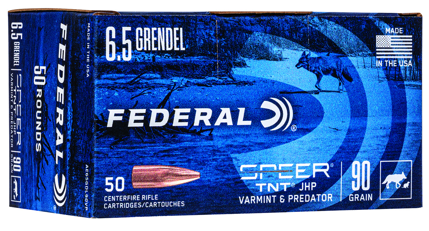 Federal AE65GDL90VP 6.5 Grendel 90gr JHP 50RD Rifle Ammo