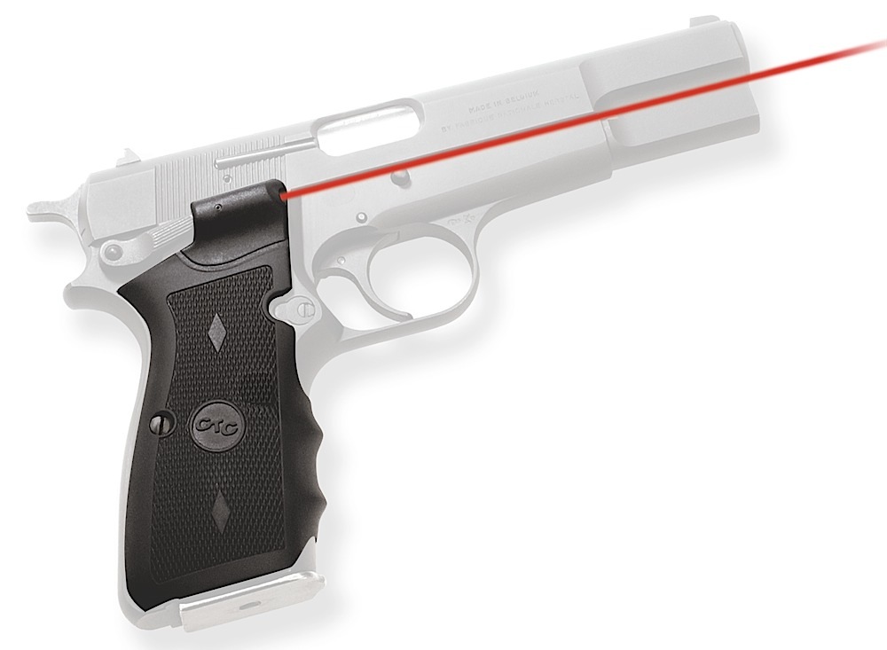 Crimson Trace 011170 LG-309 Lasergrips Black Red Laser Browning Hi-Power - Crimson Trace Corporation - 0.50" AT 50 FT