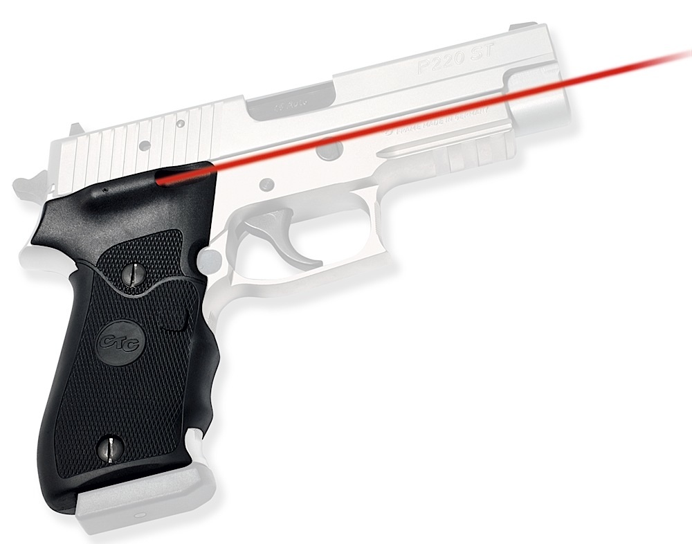 Crimson Trace 011100 Lasergrips Fits SIG Sauer P220 RED Laser 633Nm LG-320 - Crimson Trace Corporation - 0.50" AT 50 FT