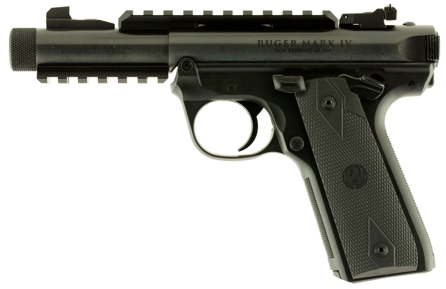 Ruger Mkiv 22 45 Tactical Pistol 22 Long Rifle 4 4 Thread Barrel