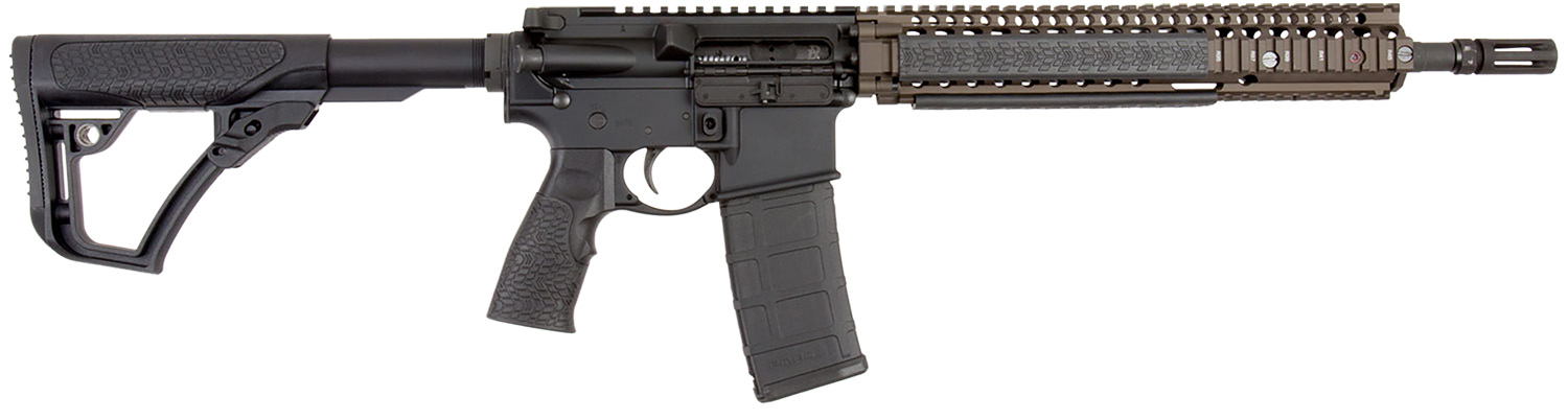 Daniel Defense 0208806027055 DDM4 M4A1 *CA Compliant 5.56x45mm NATO 14 10+1 Black Hard Coat Anodized 6 Position w/SoftTouch Overmolding Stock with Flat Dark Earth Handguard Daniel Defense 0208806027055 DDM4 M4A1 *CA Compliant 5.56x45mm NATO 14 10+1 Black Hard Coat Anodized 6 Position w/SoftTouch Overmolding Stock with Flat Dark Earth Handguard