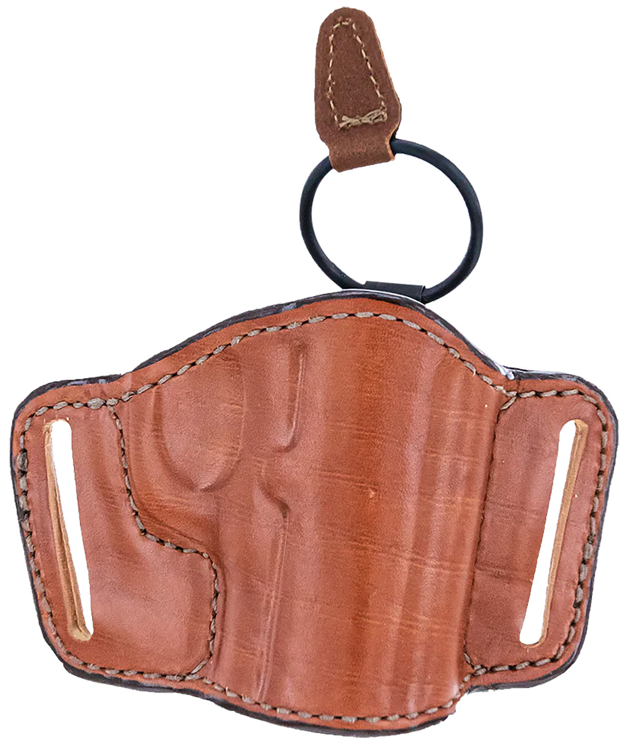 Bianchi 19256 105 Minimalist OWB Tan Leather Belt Slide Holster for Sig P365/Glock 42/Bersa Thunder/S&W 1911 - Size 14