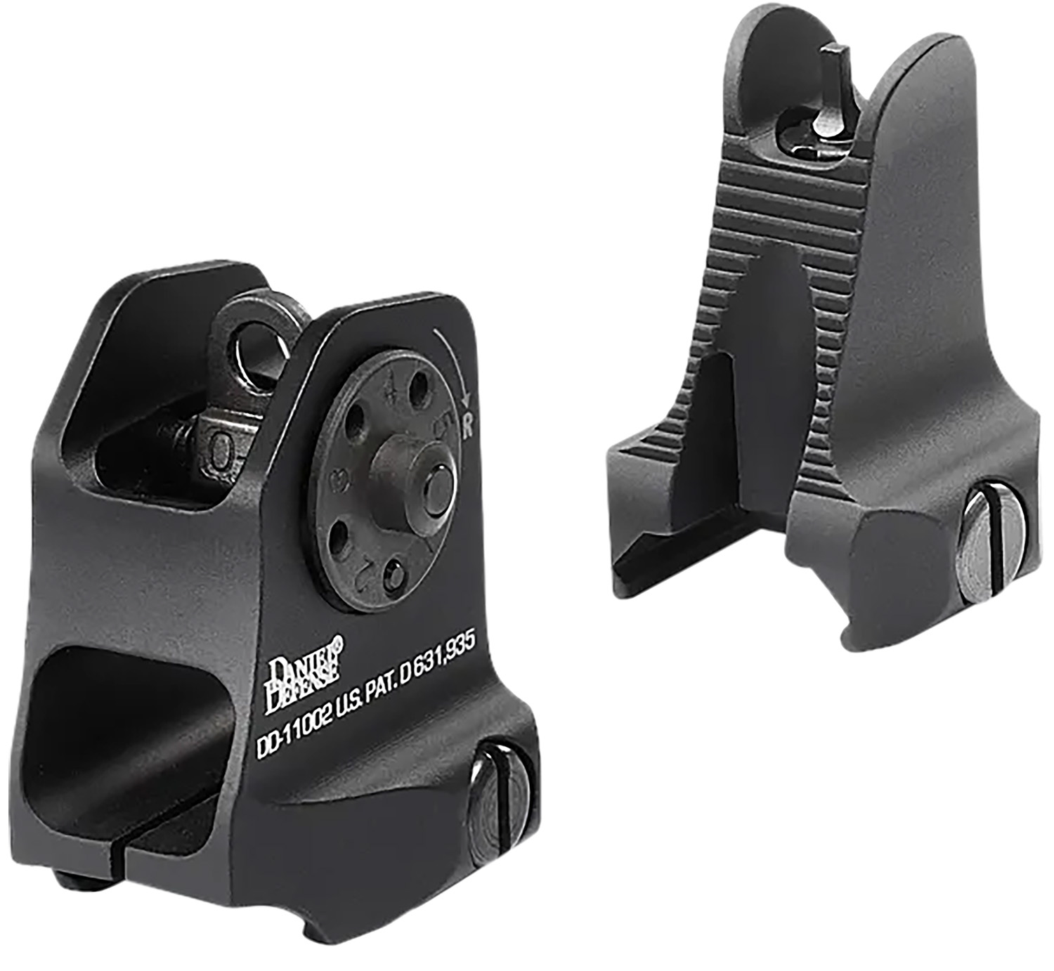 Daniel Defense 1908809116 AR-15 Iron Sight Set  Black Hardcoat Anodized Fixed Front & Rear Sight Daniel Defense 1908809116 AR-15 Iron Sight Set  Black Hardcoat Anodized Fixed Front & Rear Sight