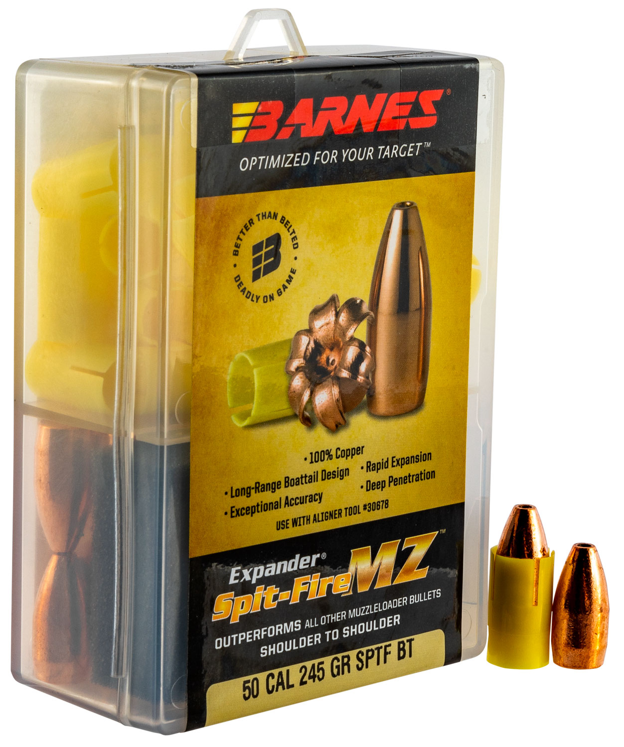 Barnes 30574 Spit-Fire MZ Expander 50 Cal 245gr 24rd Box