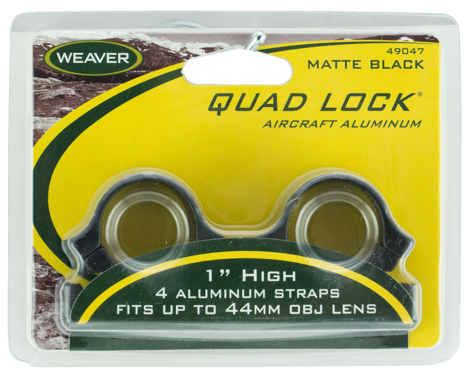 WEAV 49047  RINGS QUAD-LOCK 1IN HI  MAT