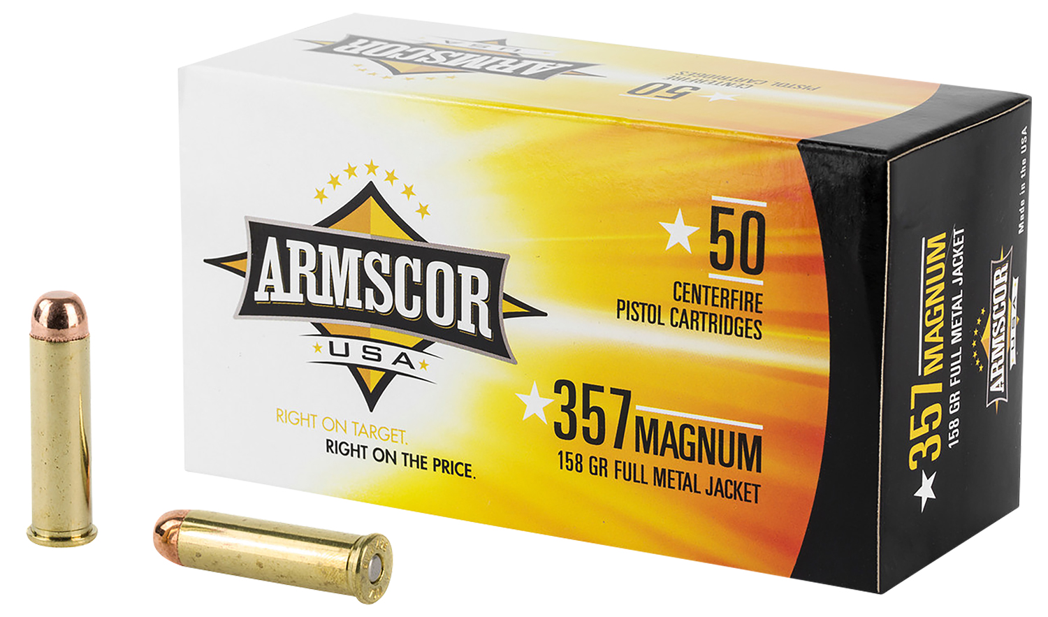 Armscor FAC3576N USA  357Mag 158gr Full Metal Jacket 50 Per Box/20 Case