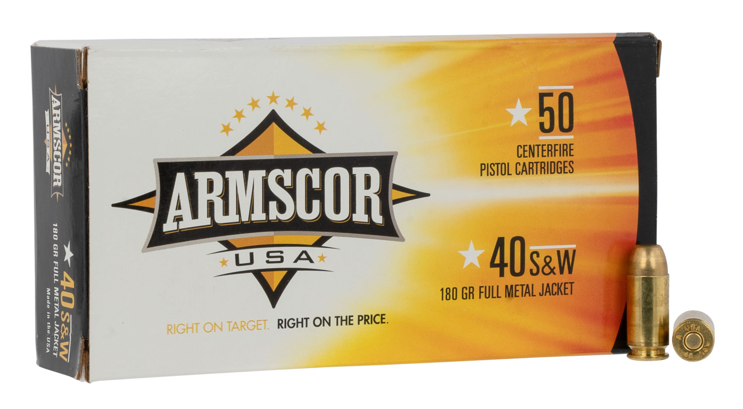 Armscor Precision Inc FAC40-2N .40 S&W 180 Grain FMJ Ammo