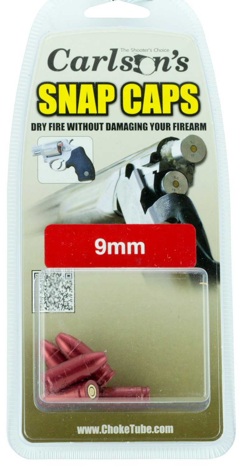 Carlson’s Choke Tubes 00058 Snap Cap Spring Loaded Striking 9mm 5Pack