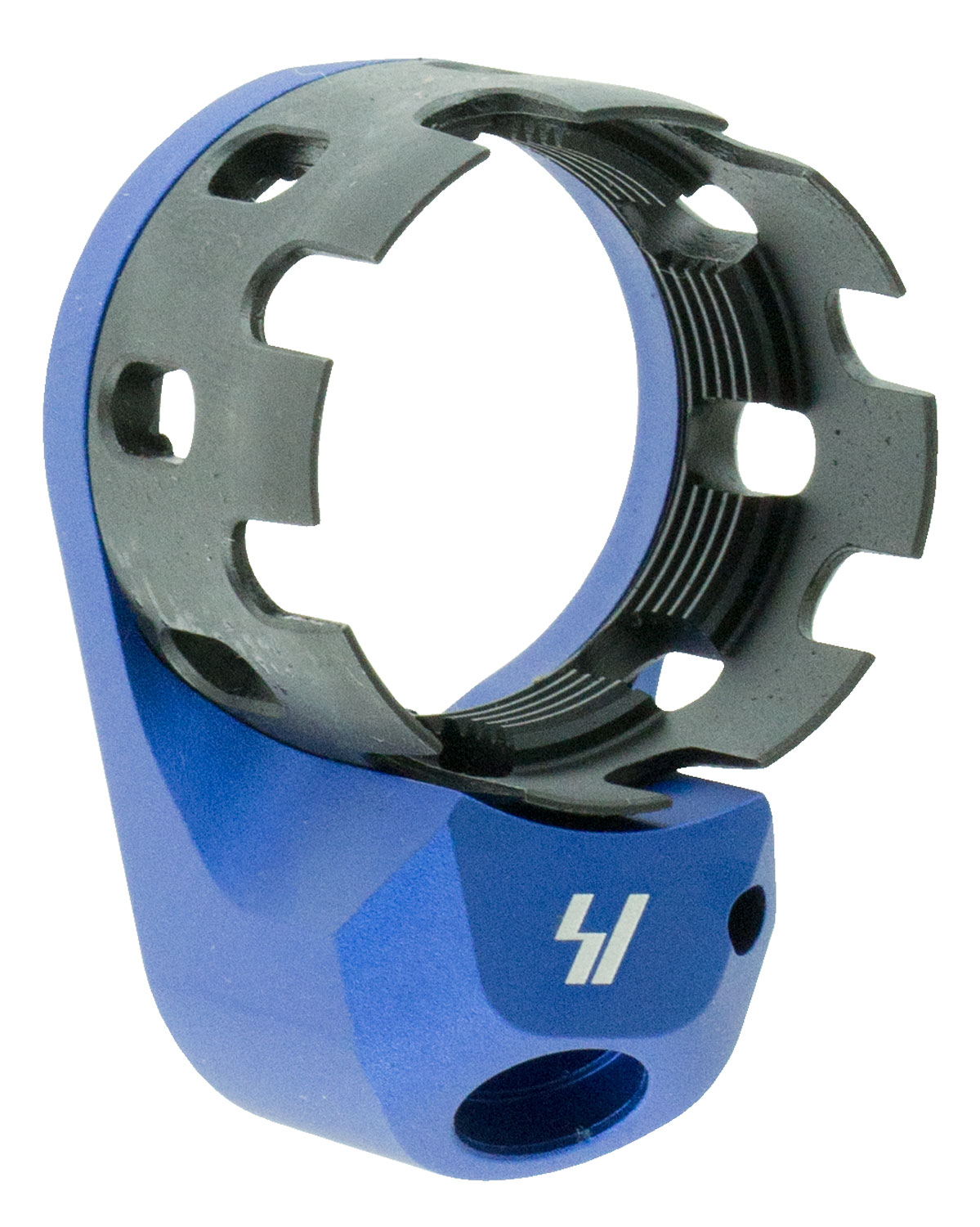Strike Industries AR Castle Nut and Extended End Plate Steel Blue Hardco... - Strike Industries - AR