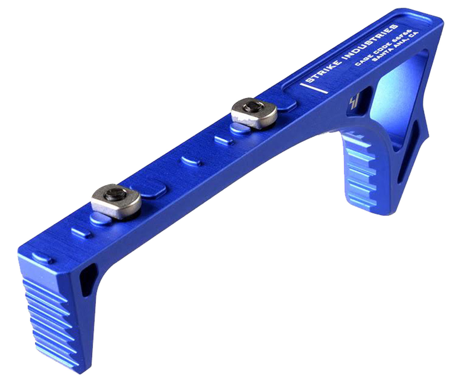 Strike Industries Link Curved ForeGrip AR-Platform Blue Aluminum 1.74" H... - Strike Industries - LINK