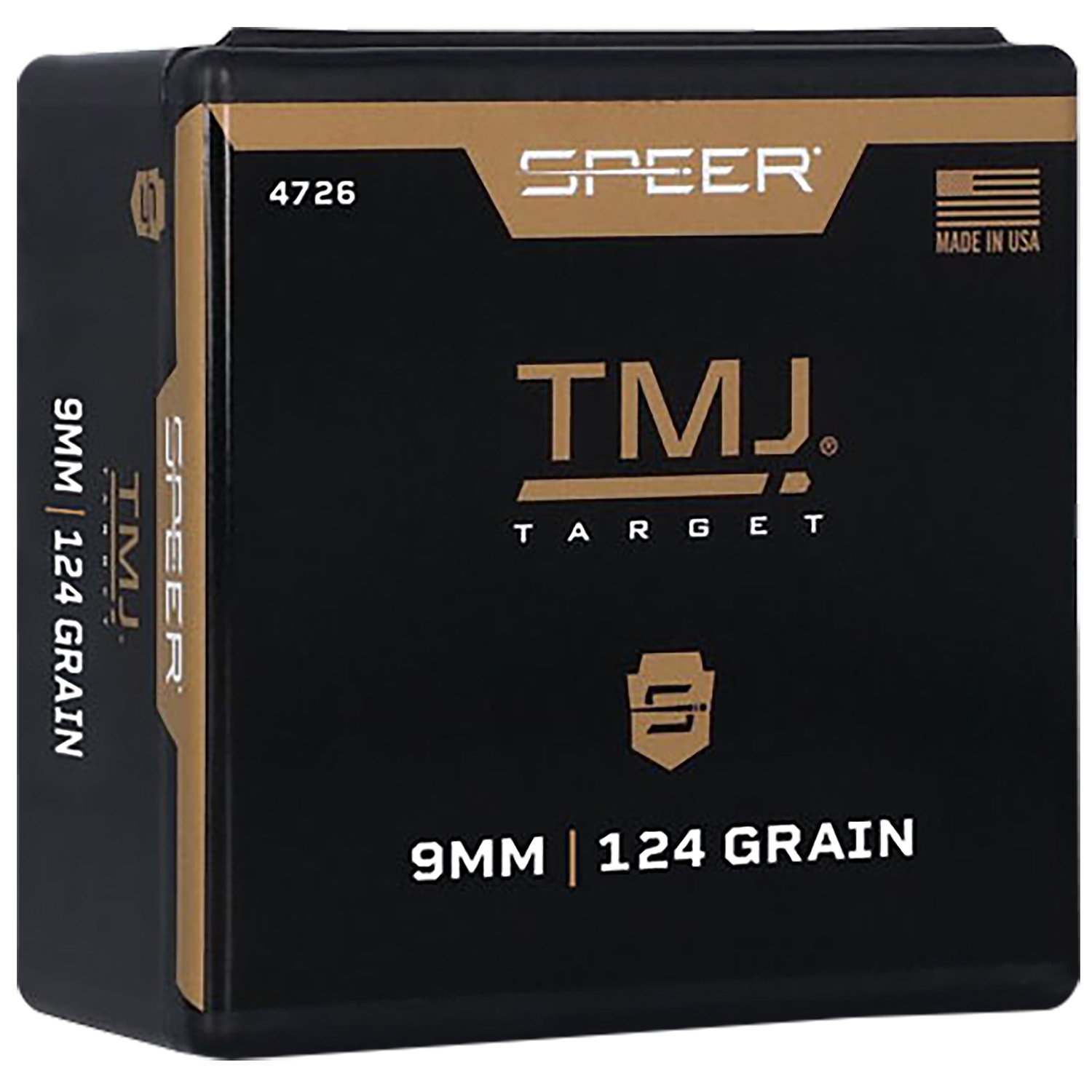 Speer 4726 TMJ 9mm 124gr Total Metal Jacket 600ct Value Pack