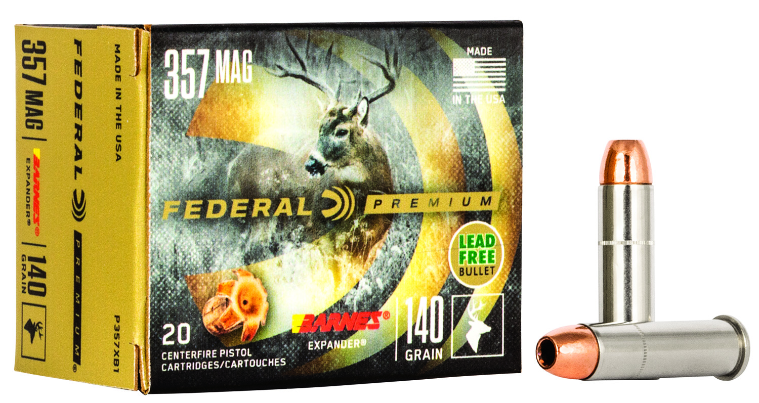 Federal P357XB1 Premium  357Mag 140gr Barnes Expander BRX 20 Per Box/10 Case