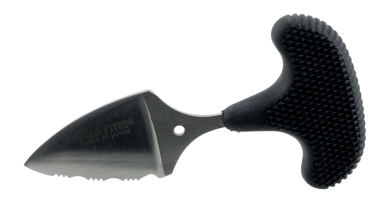 Cold Steel Mini Pal Fixed Blade Knife AUS 8A/Polished 3/4 Serrated Drop Poi - Cold Steel, Inc. - DROP POINT