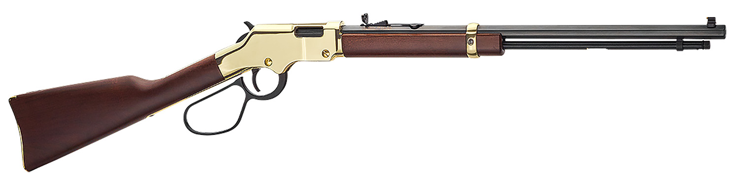 Henry H004VL Golden Boy Large Loop 17 HMR 12+1 20" American Walnut Brass Right Hand