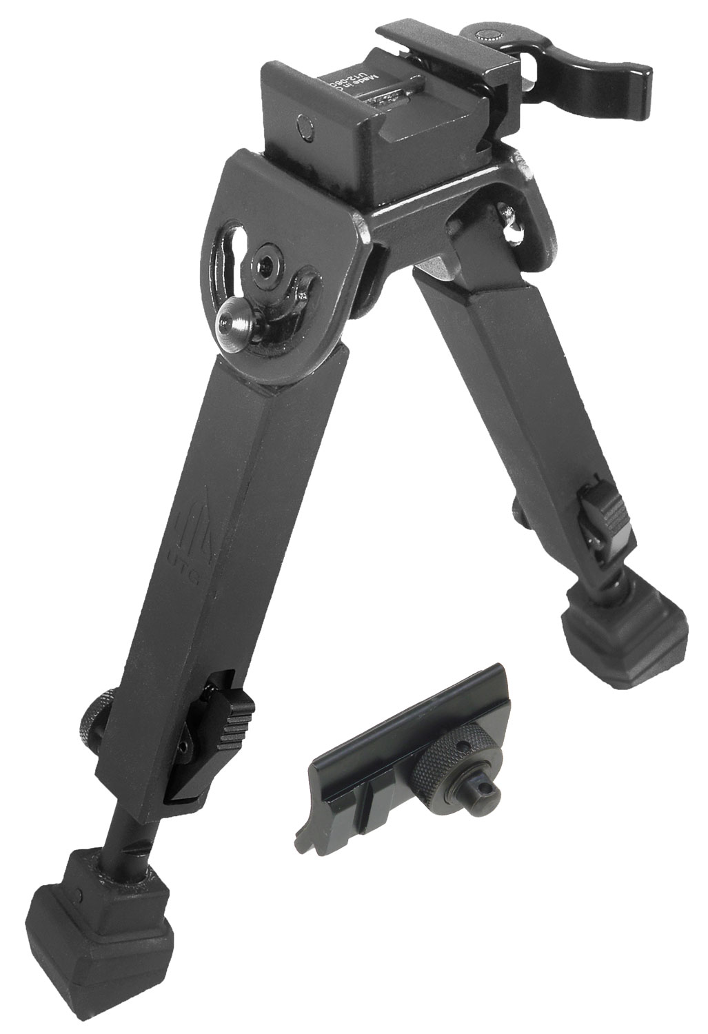 UTG Pro Armored QD Bipod Metal 6-8.5 Inch Rubber Feet 2 Legs TLBP20QA