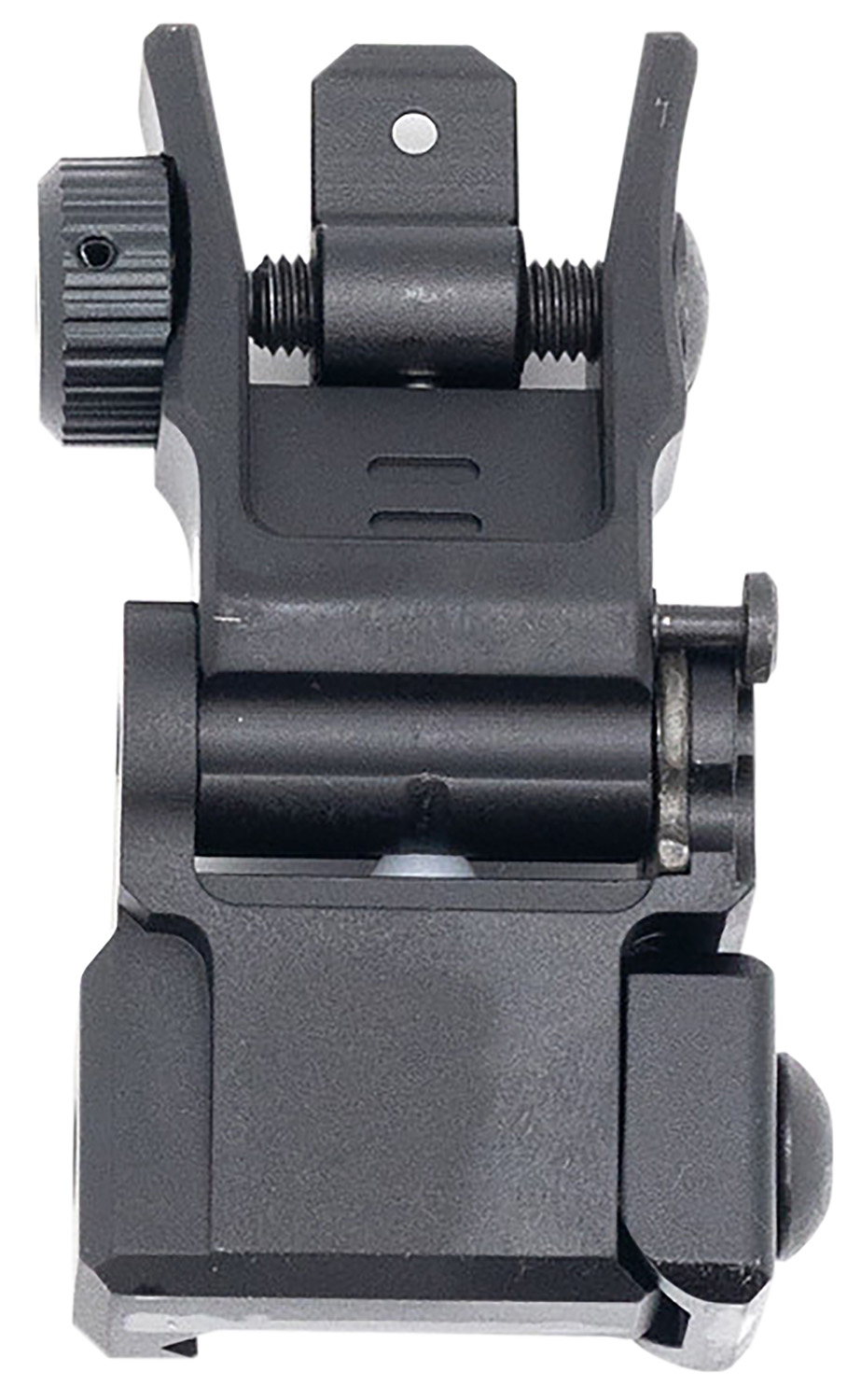 UTG MNT955 Accu-Sync Flip-Up Rear Sight Black for AR-15 Picatinny Rail - Leapers - ALUMINUM