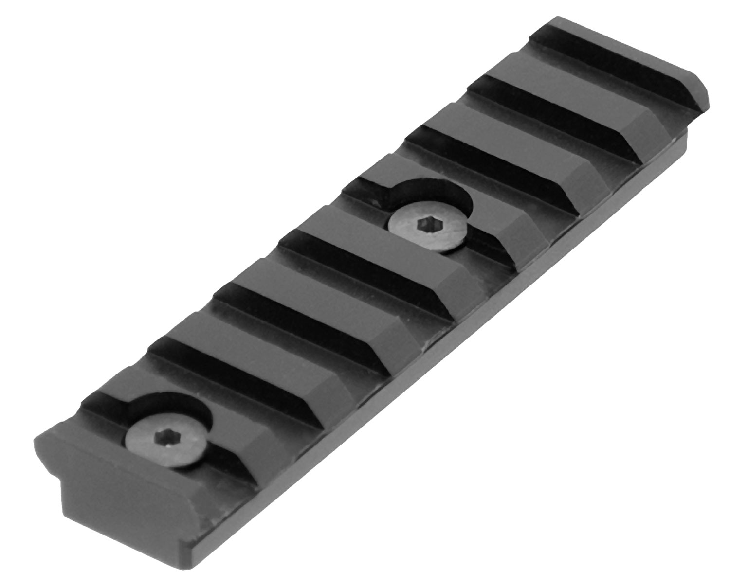 UTG Pro MTURS04M 3.14 KeyMod Picatinny Rail Section 8 Slots  Black Anodized