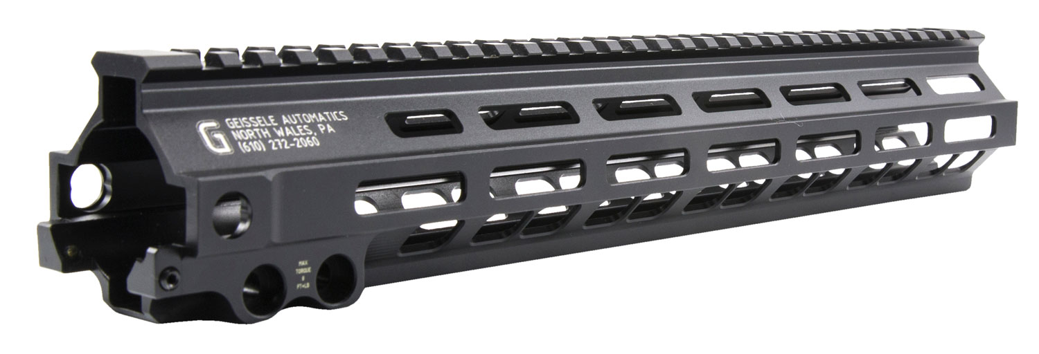 Geissele Automatics 05285B MK8 Super Modular Rail 13.50 M-LOK Style Made of 6061-T6 Aluminum with Black Anodized Finish for AR-Platform