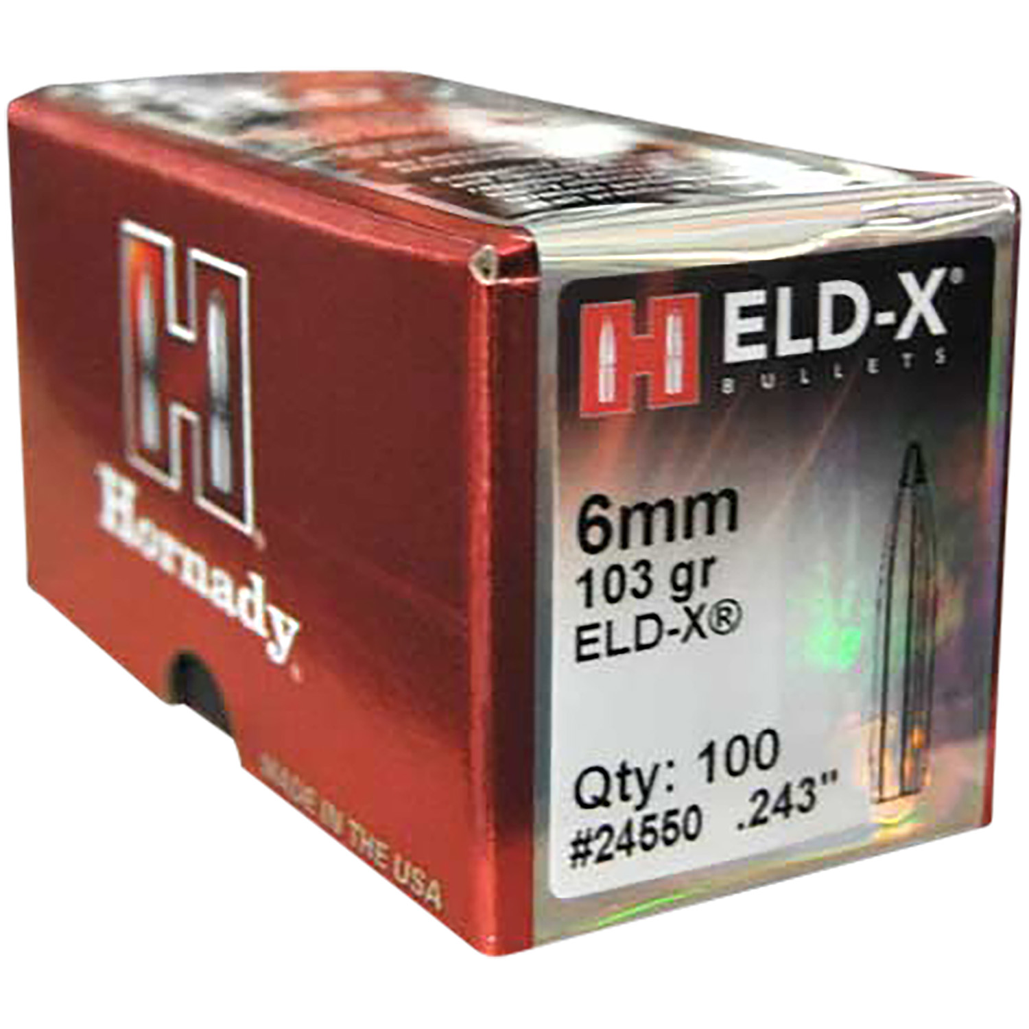 HORN 24550  BULL .243 103 ELD-X             100/25
