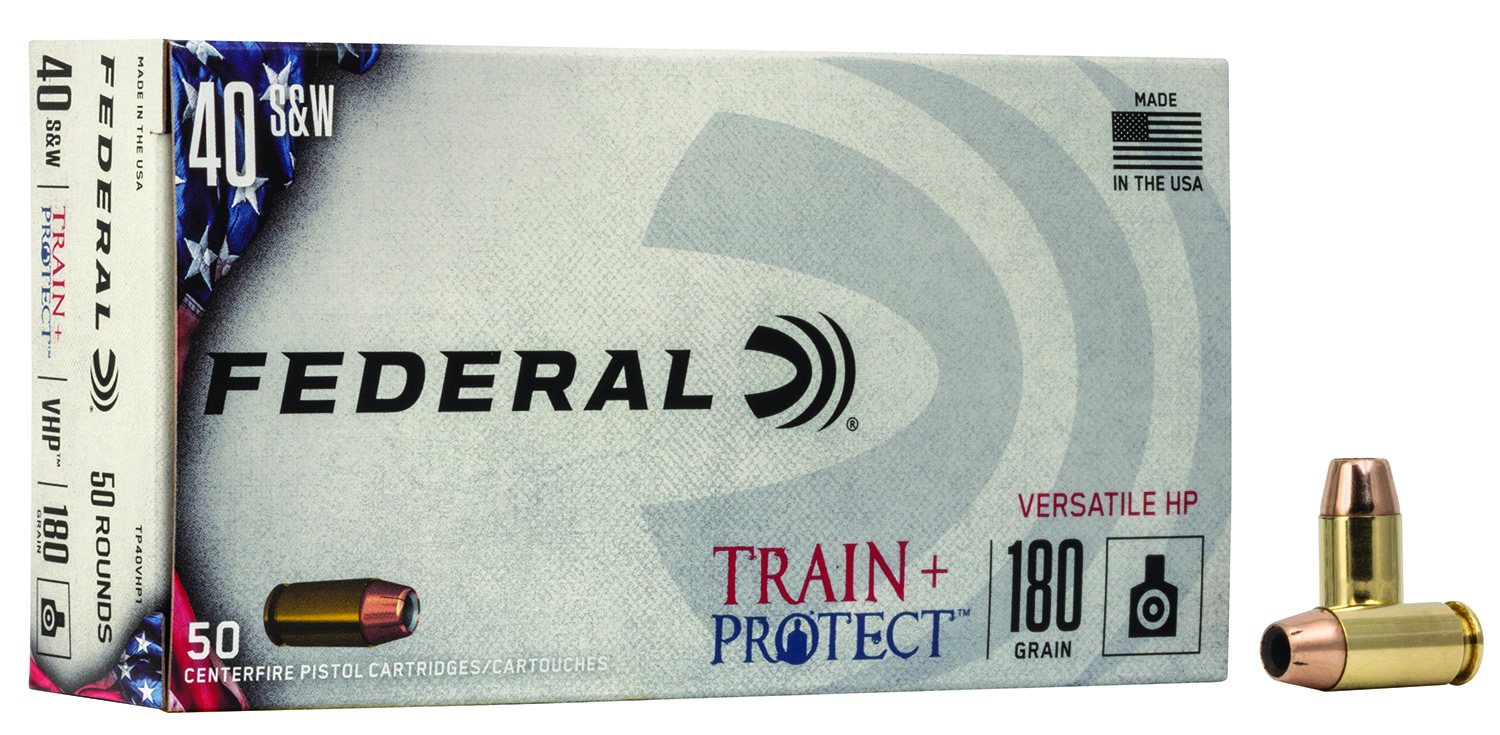eral TP40VHP1 Train & Protect Versatile Hollow Point 180 Grain .40 S&W 1000 Fps Ammo