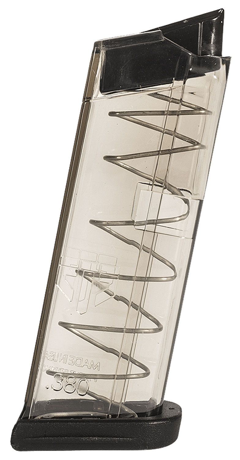 ETS Glock 42 .380 ACP 7-Round Polymer Magazine - Clear Smoke, Impact Resistant - Elite Tactical Systems - 380 Auto