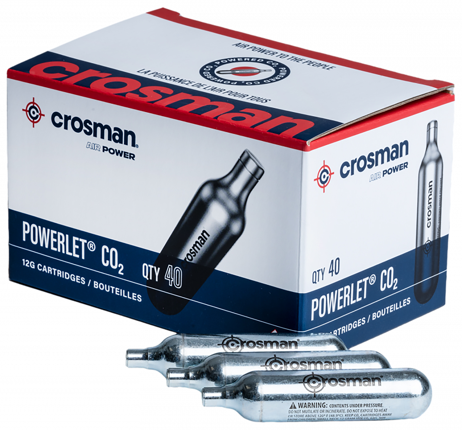 Crosman 23140 Powerlet CO2 12 Grams 40 Per Pkg-img-0