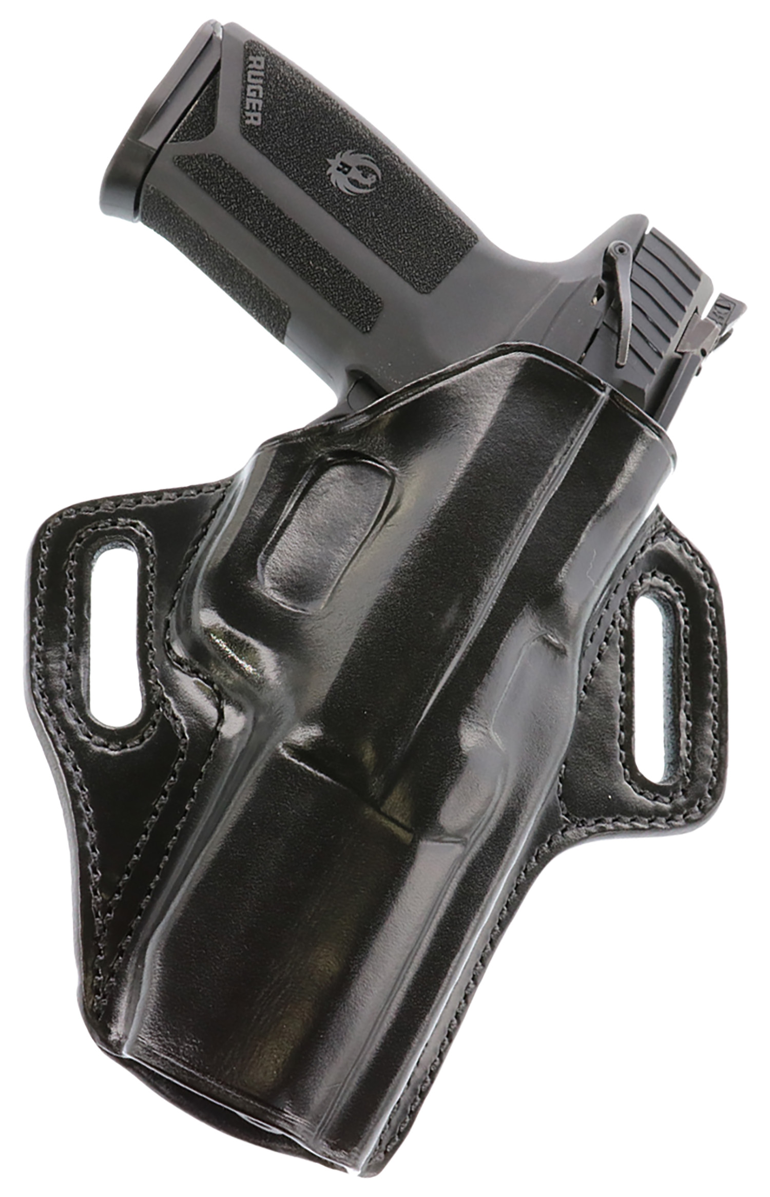 Galco CON458B Concealable OWB Black Leather Holster for FN Five-seveN USG