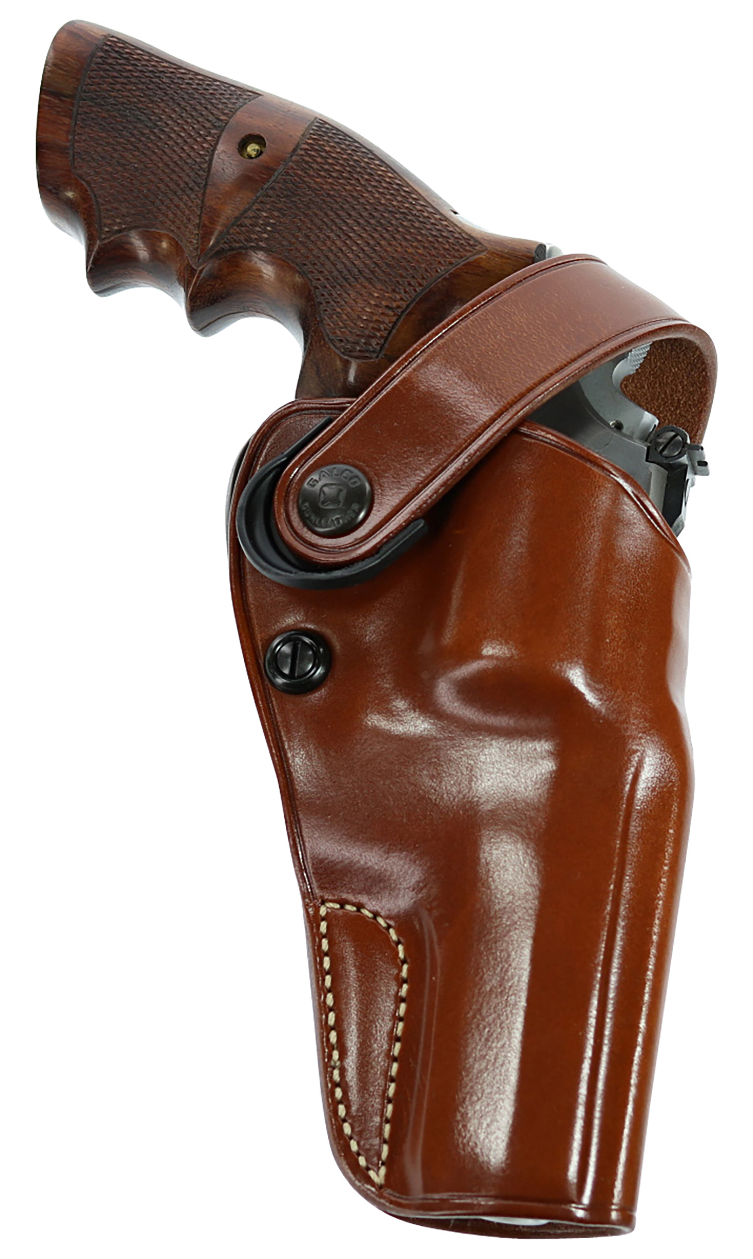Galco DAO106 Tan Leather Belt Holster for S&W L Frame 6" Right Hand