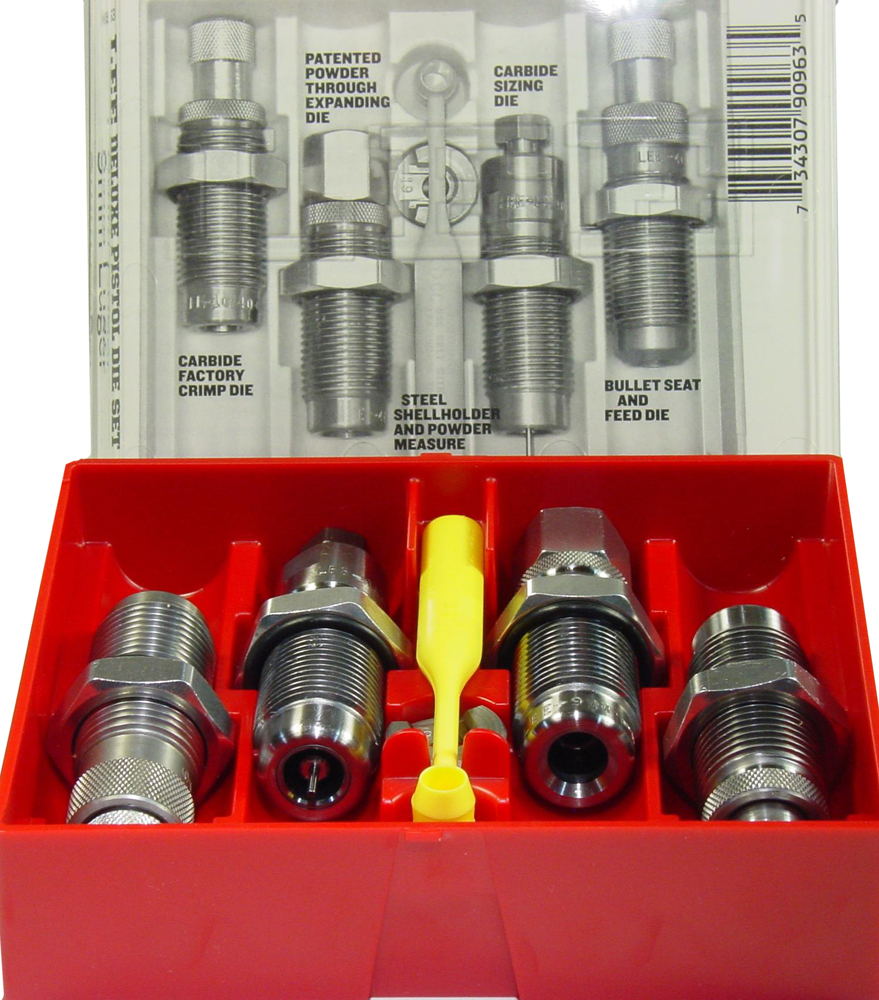 Lee Deluxe Pistol Carbide 4-Die Set w/Shellholder 38 Special