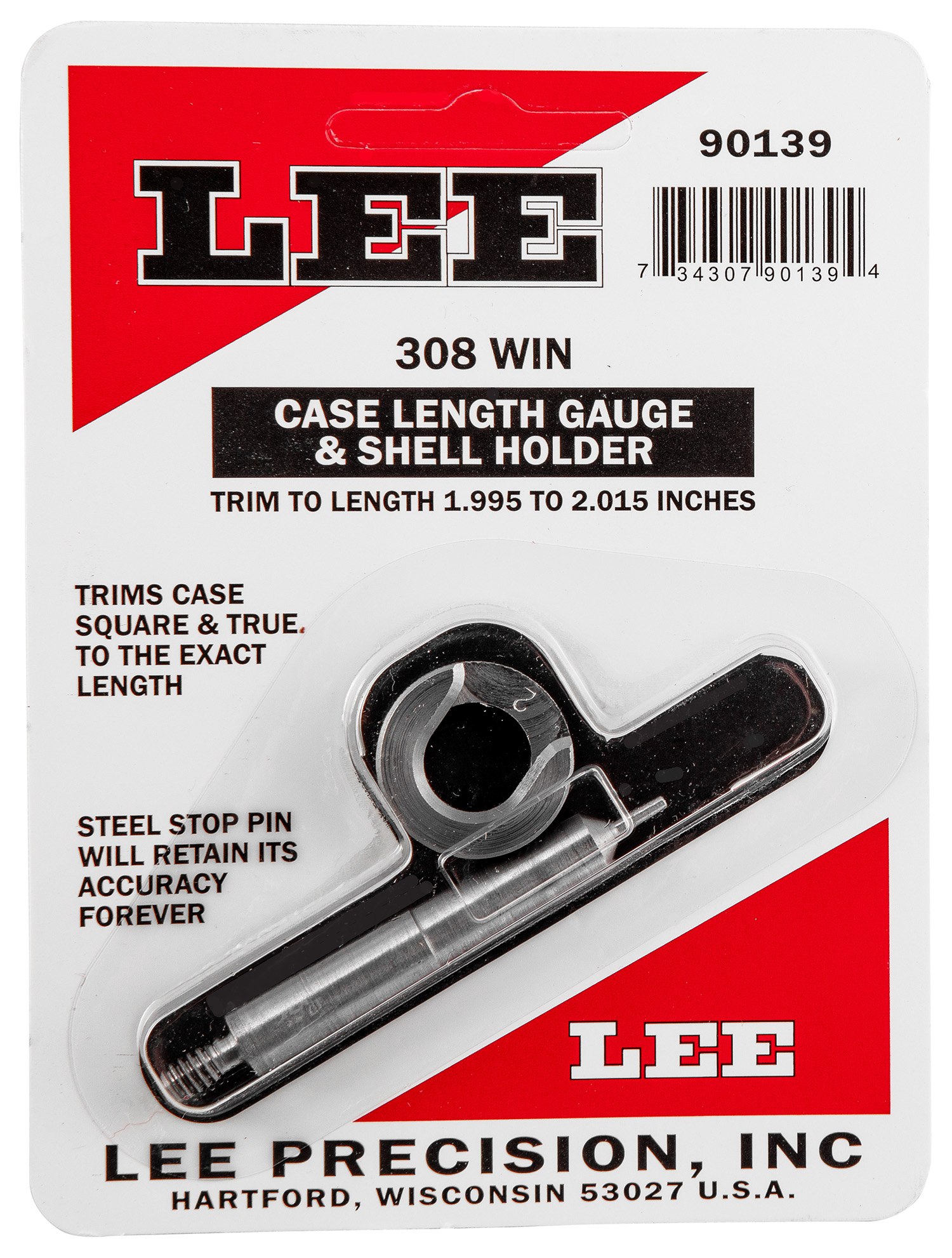 Lee Case Length Gage and Shell Holder .308 Winchester