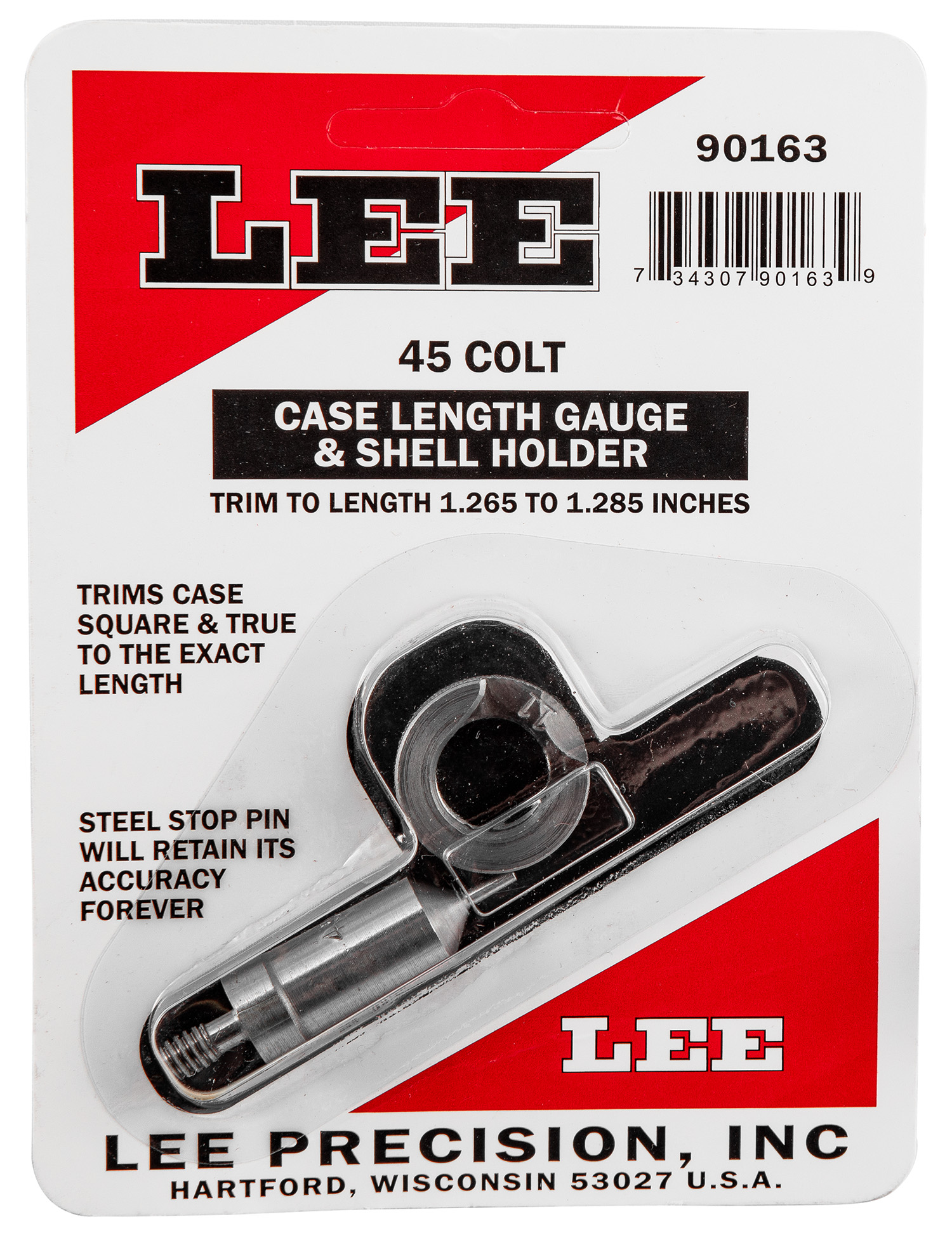 Lee Case Length Gage and Shell Holder .45 Colt