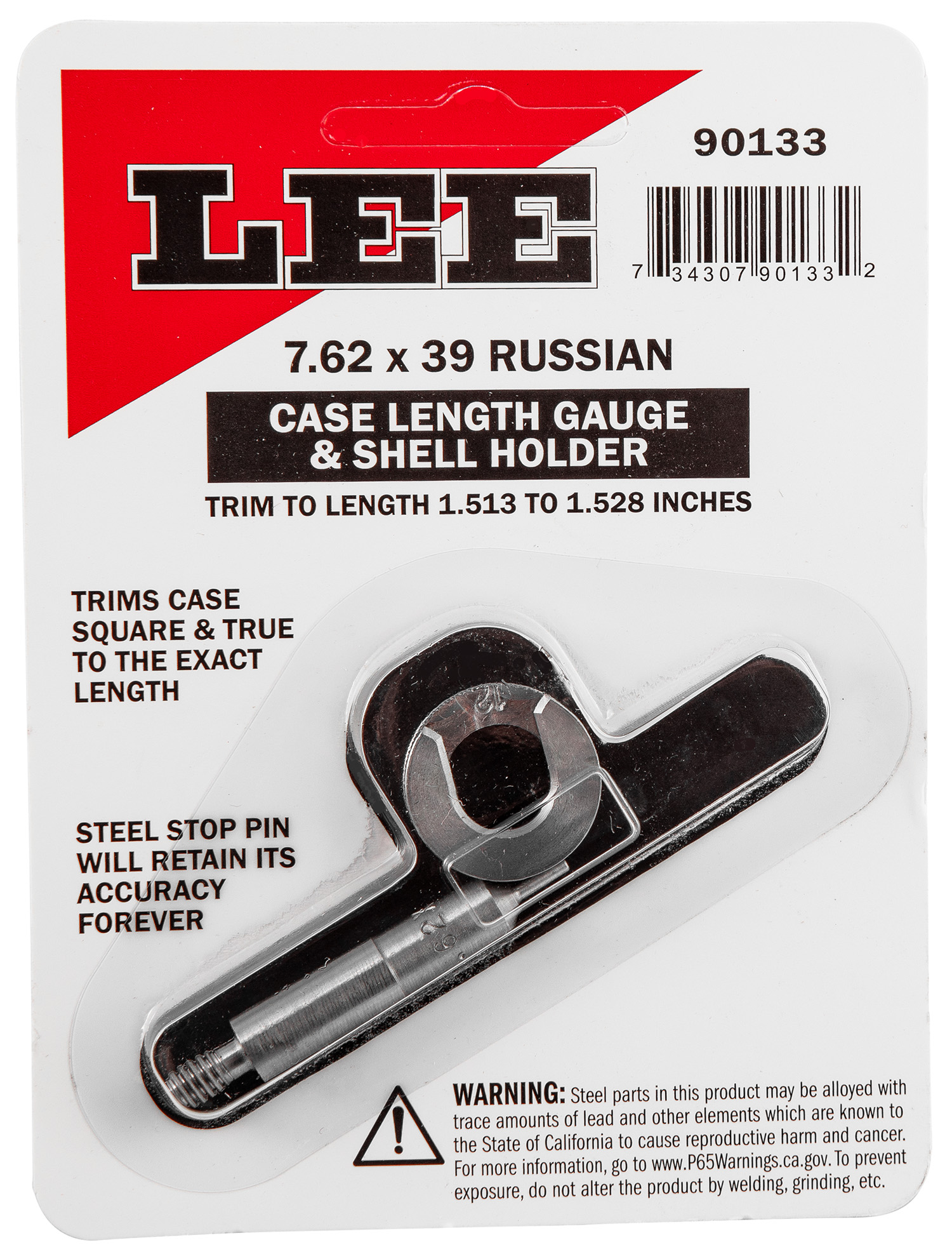 Lee Case Length Gage and Shell Holder 7.62x39mm