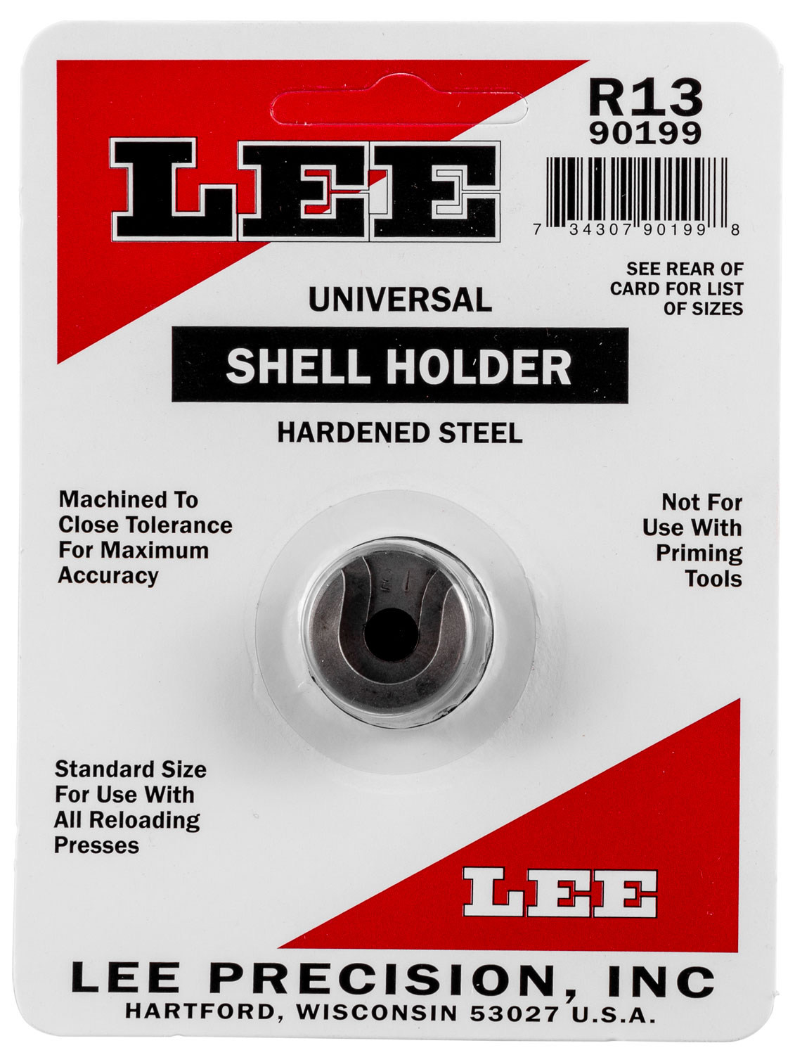 Lee R13 Shell Holder For 45 Auto Rimfire Md: 90199