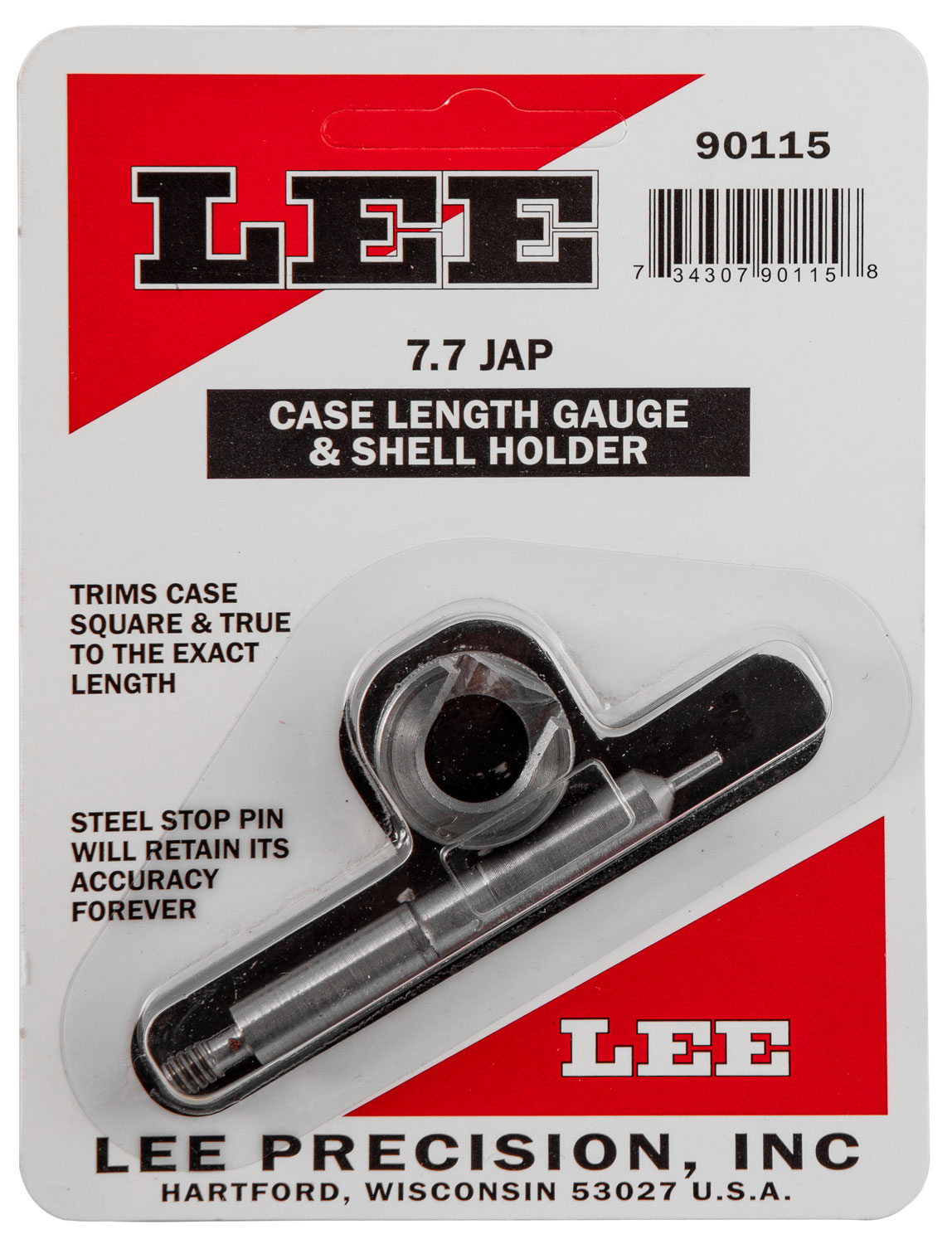 Lee Case Length Gage and Shell Holder 7.7mm Japanese